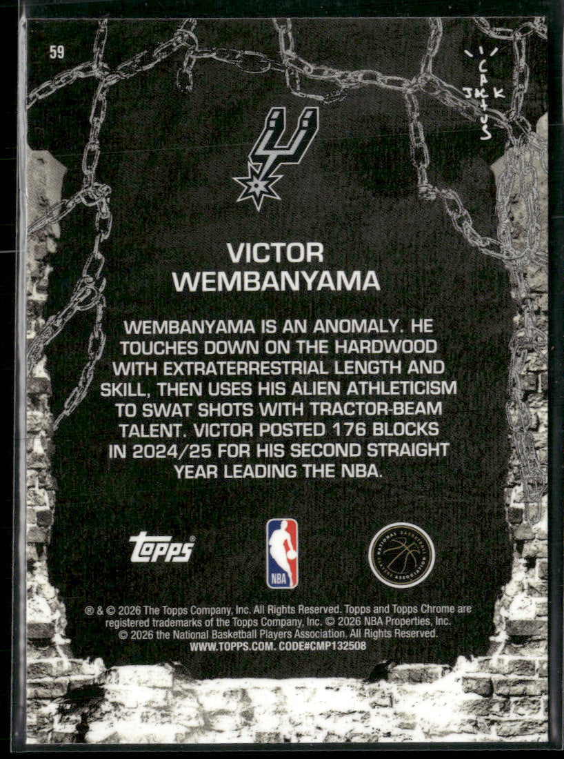 2025-26 Topps Chrome Cactus Jack Victor Wembanyama #59
