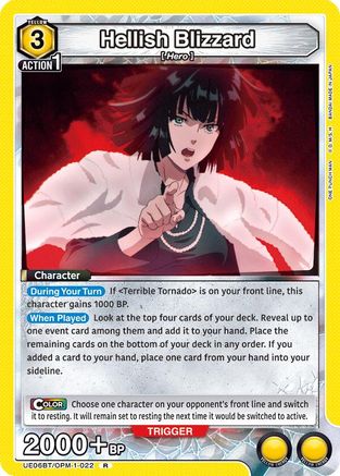 Hellish Blizzard (022) (UE06BT/OPM-1-022) - UE06BT One Punch Man Foil