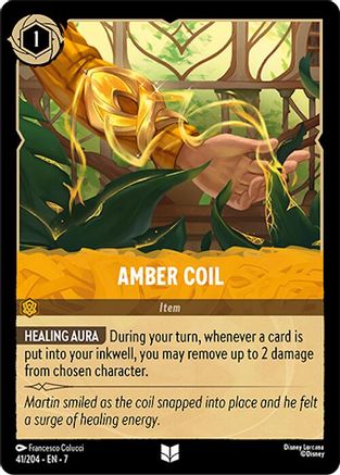 Amber Coil (41/204) - Archazias Island Cold Foil