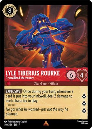 Lyle Tiberius Rourke - Crystallized Mercenary (140/204) - Archazias Island