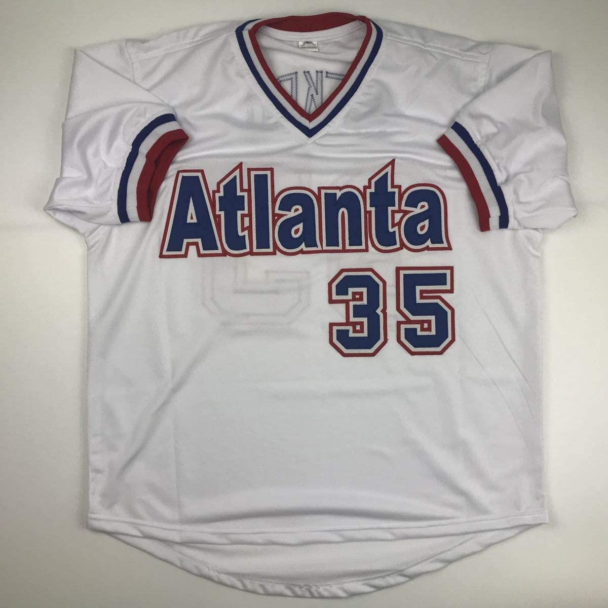 Autographed/Signed Phil Niekro Atlanta White Baseball Jersey JSA COA Holo Only