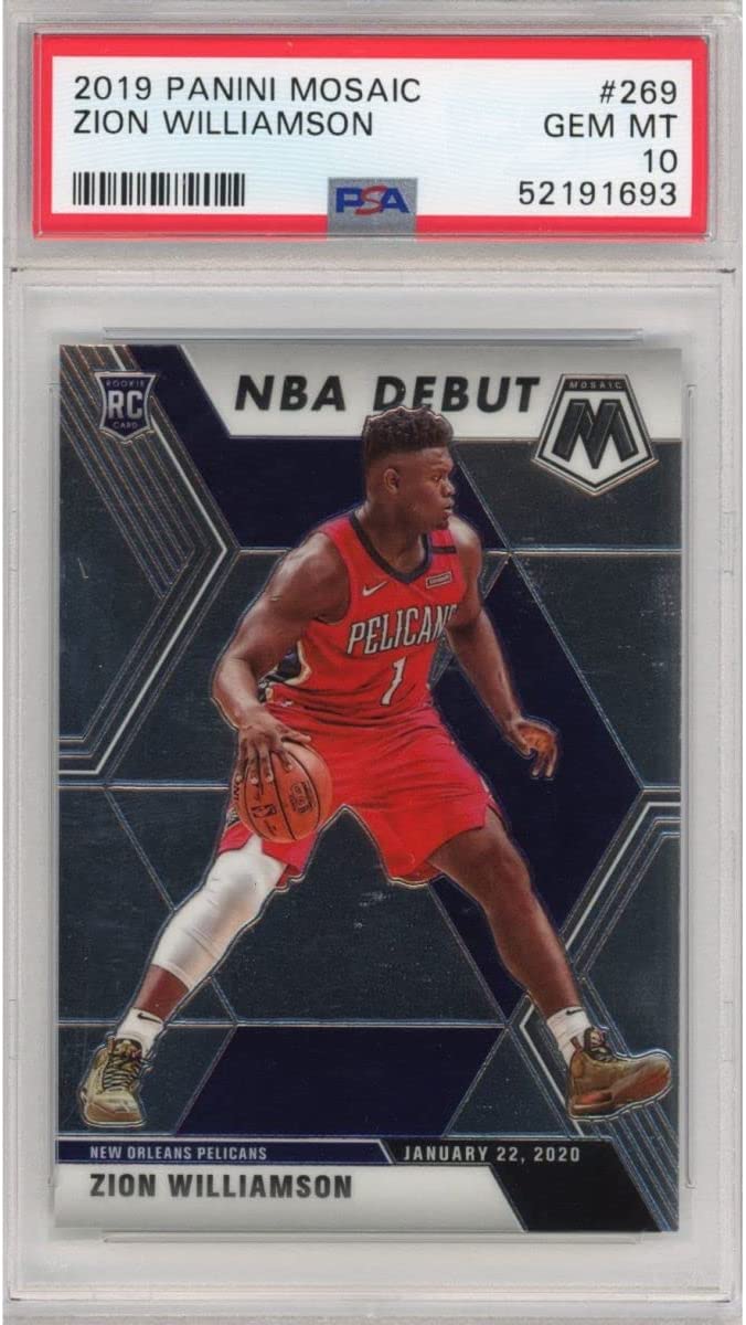 Graded 2019-20 Panini Mosaic Zion Williamson #269 Rookie RC Basketball Card PSA 10 Gem Mint - Golden Apple Comics