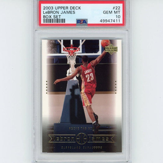 Graded 2003-04 Upper Deck LeBron James #22 Box Set Rookie RC Basketball Card PSA 10 Gem Mint - Golden Apple Comics