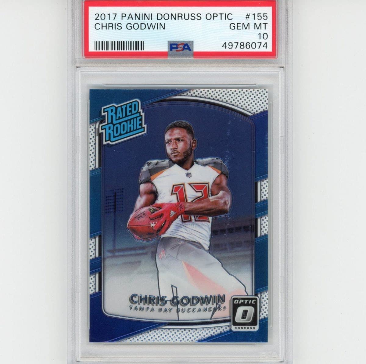 Graded 2017 Panini Donruss Optic Chris Godwin #155 Rated Rookie RC Football Card PSA 10 Gem Mint - Golden Apple Comics