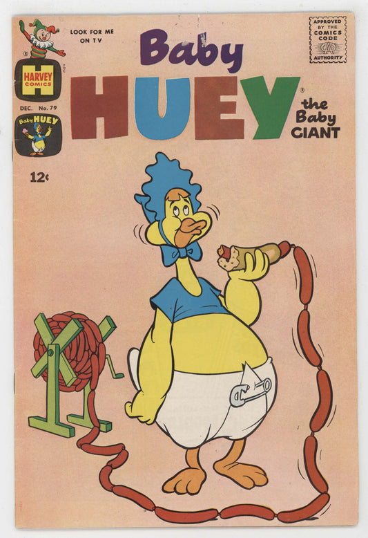 Baby Huey The Baby Giant 79 Harvey 1968 VG Hot Dog Hose