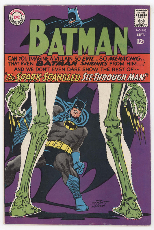 Batman 195 DC 1967 FN VF Carmine Infantino Skeleton Robin