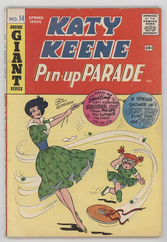 Katy Keene Pin-Up Parade 14 Archie 1961 VG FN Wedding GGA Bill Woggon