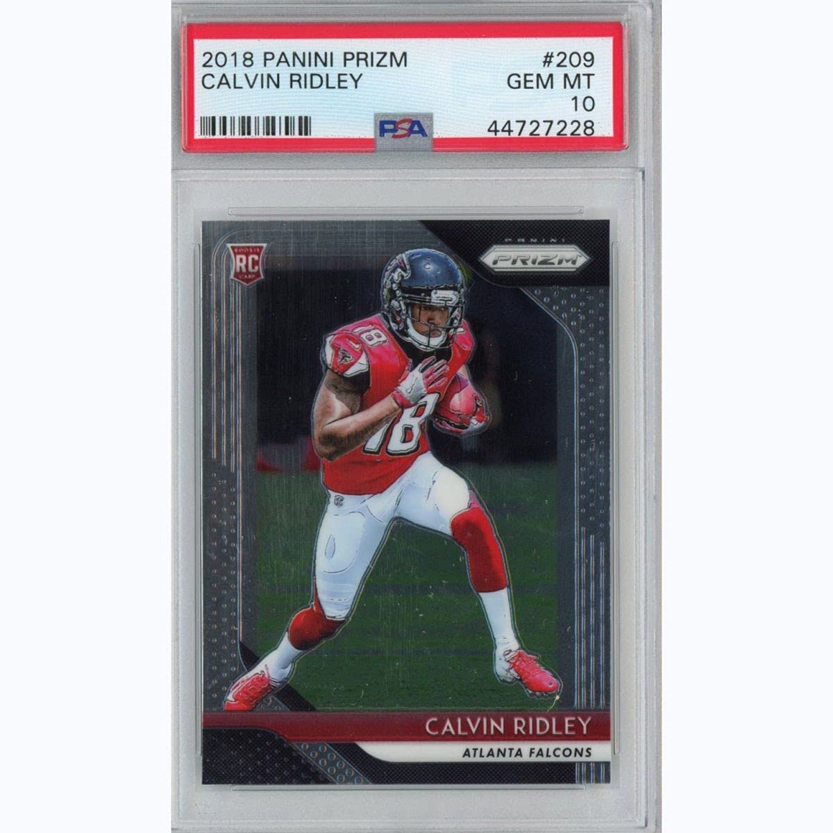 Graded 2018 Panini Prizm Calvin Ridley #209 Rookie RC Football Card PSA 10 Gem Mint - Golden Apple Comics