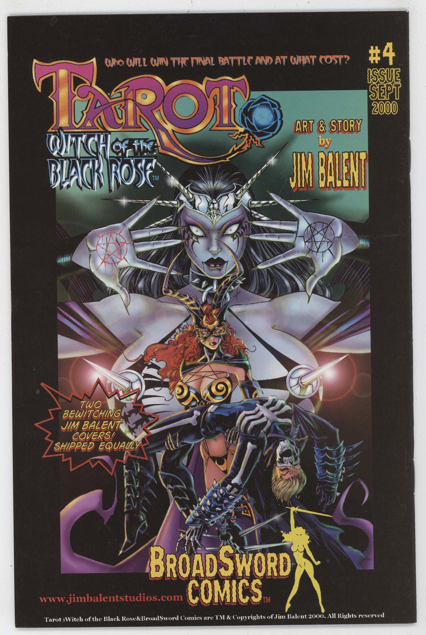 Tarot Witch Of The Black Rose 3 B Broadsword 2000 VF Jim Balent GGA