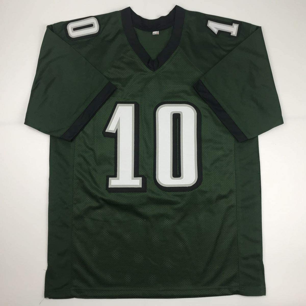 Autographed/Signed DeSean Jackson Philadelphia Green Football Jersey Beckett BAS COA