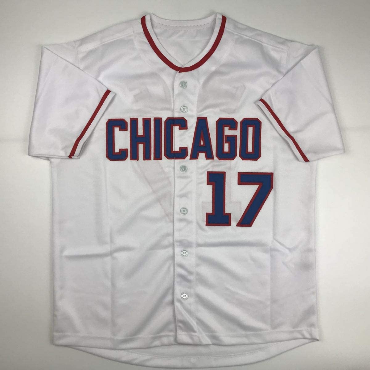 Autographed/Signed Mark Grace Chicago White Baseball Jersey JSA COA