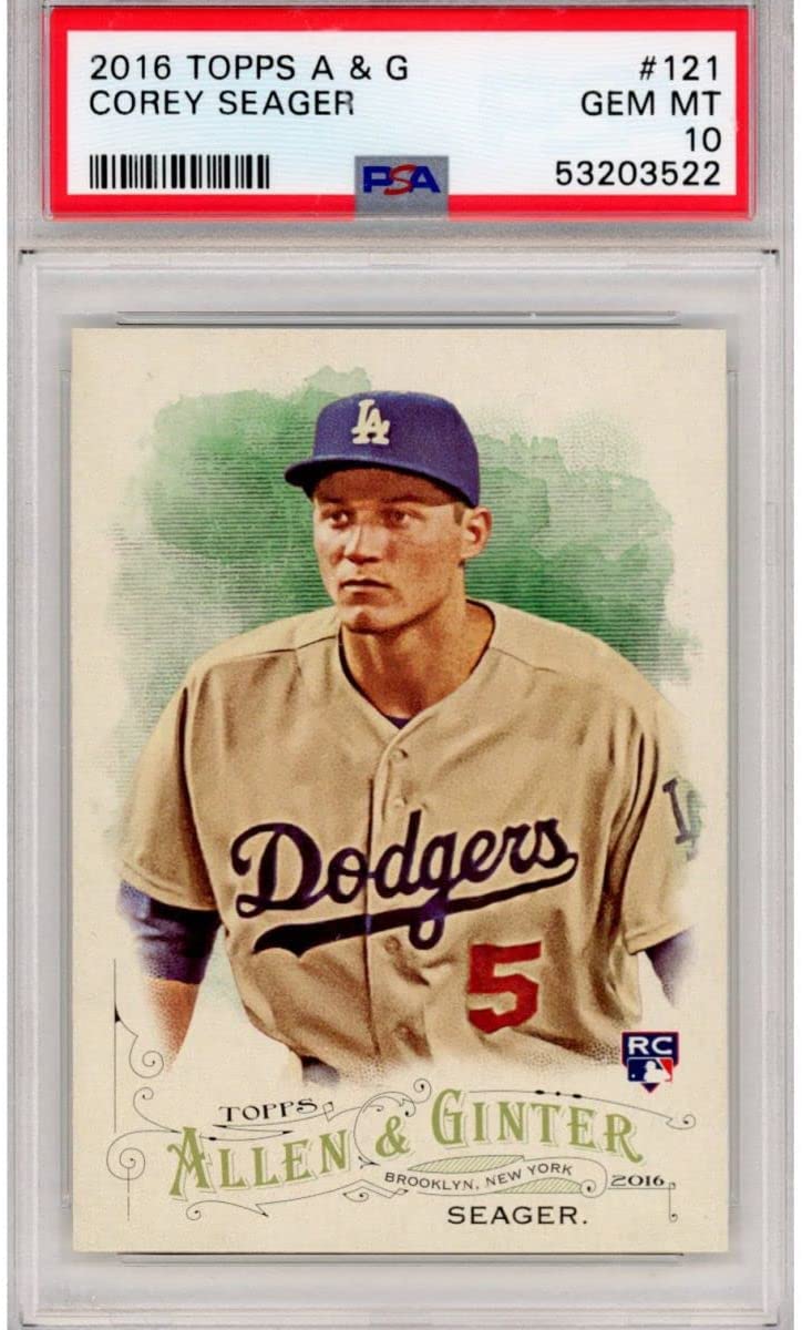 Graded 2016 Topps Allen & Ginter Corey Seager #121 Rookie RC Baseball Card PSA 10 Gem Mint