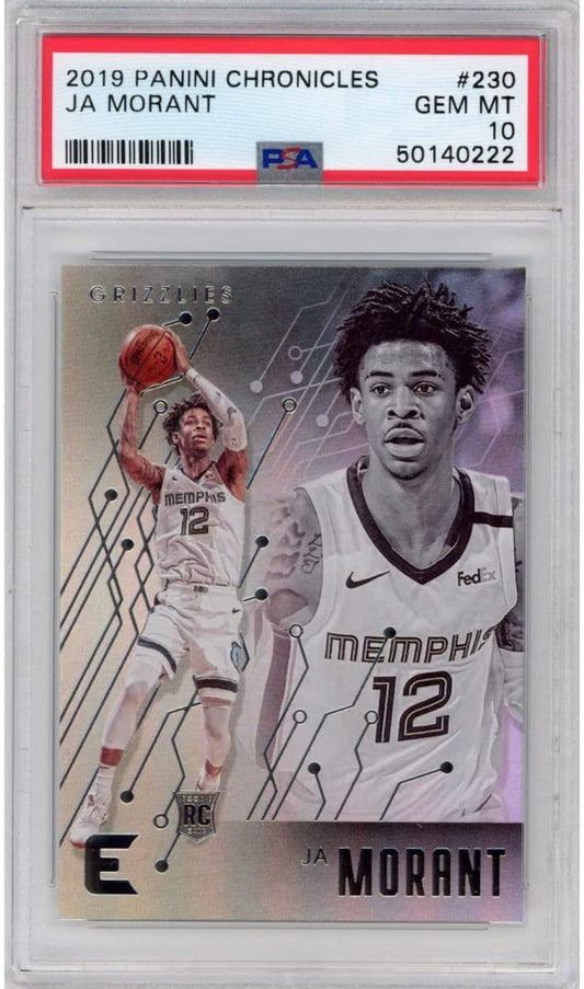 Graded 2019-20 Panini Chronicles Ja Morant #230 Rookie RC Basketball Card PSA 10 Gem Mint
