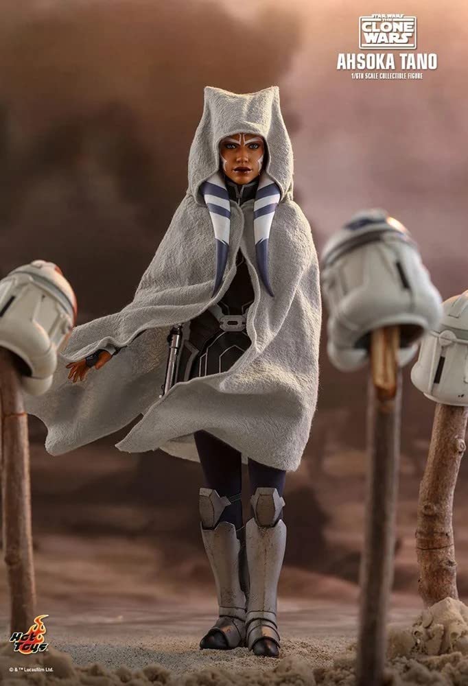 Star Wars Ahsoka Tano Clone Wars Hot Toys 1:6 Action Figure Disney Sideshow NIB