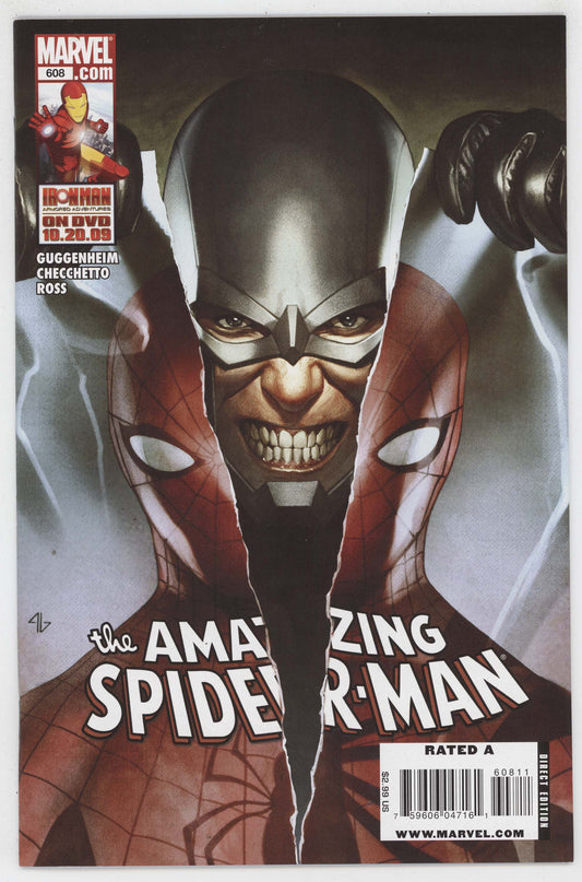 Amazing Spider-Man 608 A Marvel 2009 NM- 9.2 Adi Granov Ben Reilly