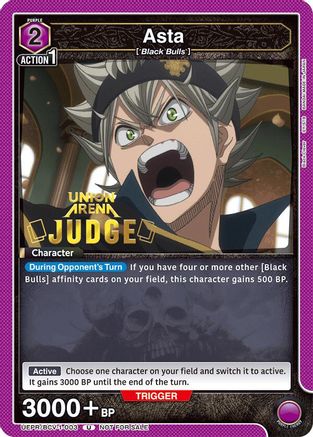 Asta (003) (Judge Pack) (UEPR/BCV-1-003) - Union Arena Promotion Cards Foil