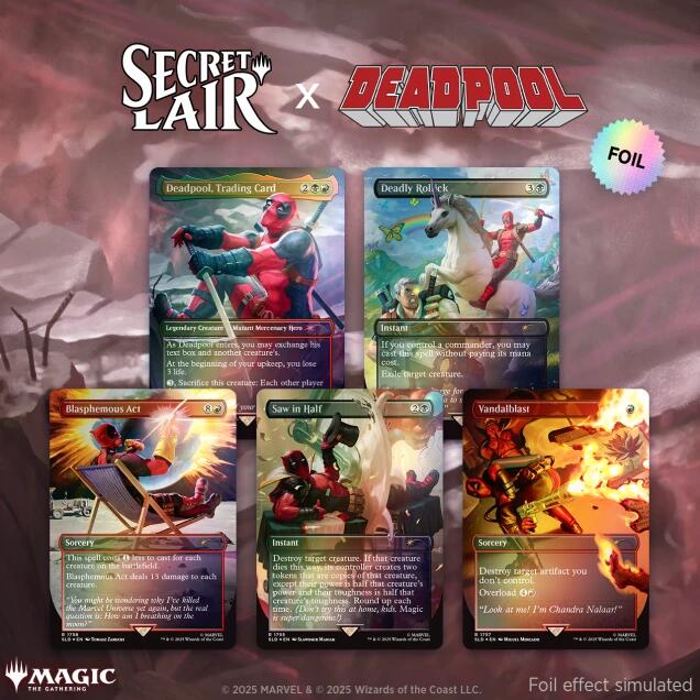 Secret Lair Drop: Secret Lair x Marvel's Deadpool - Rainbow Foil Edition [SLD]