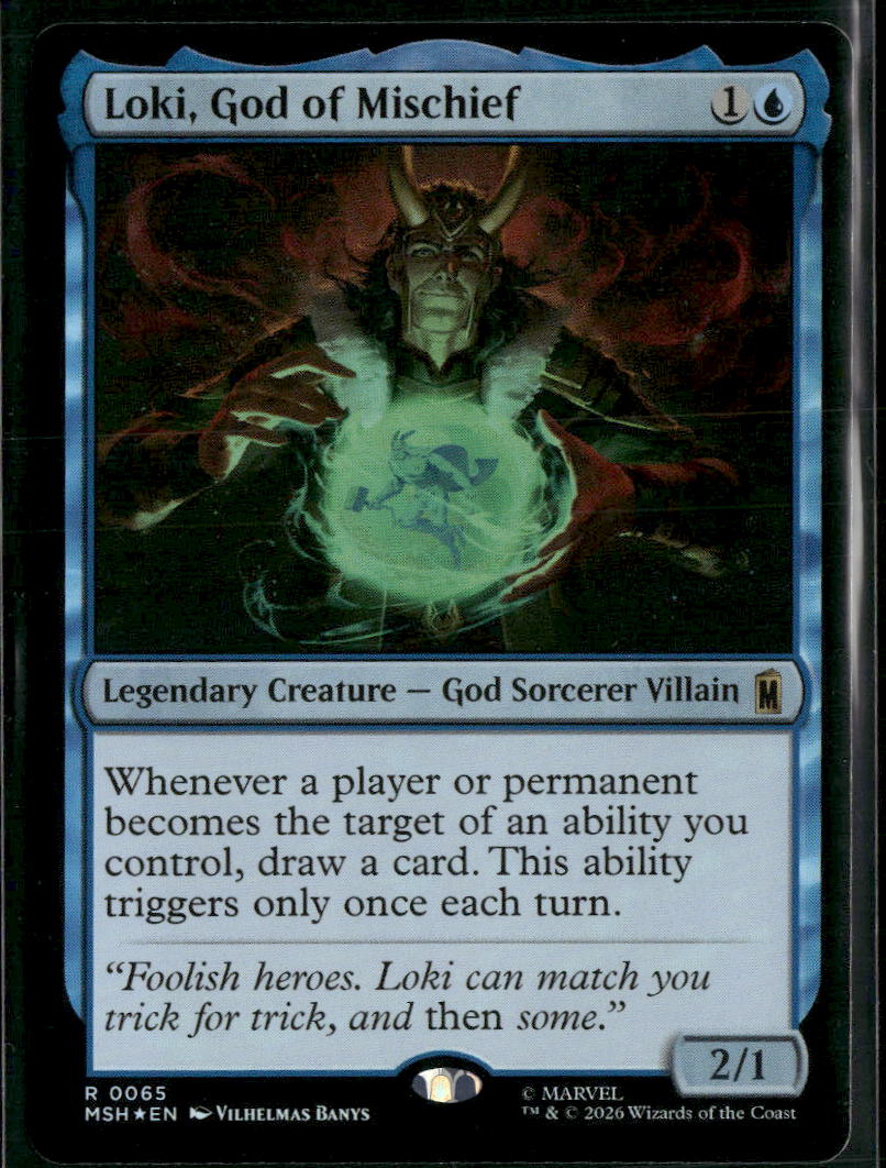Marvel Super Heroes Loki, God of Mischief Foil #65