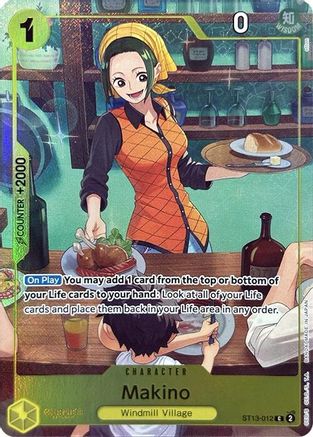 Makino (Premium Card Collection -Best Selection Vol. 3-) (ST13-012) - One Piece Promotion Cards Foil