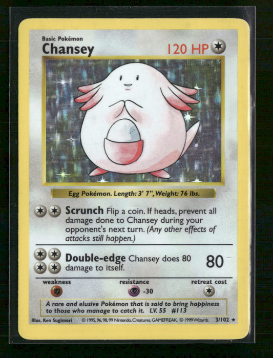 Base Set (Shadowless) Chansey #003/102