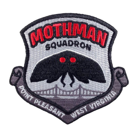 Monsterologist: Embroidered Patch - Cryptid Command - Mothman Squadron Point Pleasant