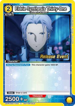 Eldrie Synthesis Thirty-One (UEPR/SAO-1-014) - UE07BT Sword Art Online Release Event Cards