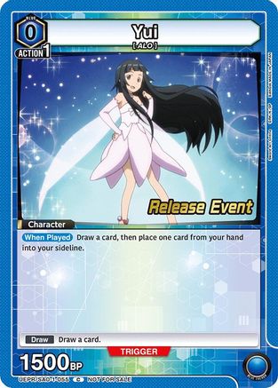 Yui (055) (UEPR/SAO-1-055) - UE07BT Sword Art Online Release Event Cards