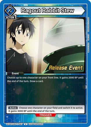 Ragout Rabbit Stew (UEPR/SAO-1-067) - UE07BT Sword Art Online Release Event Cards