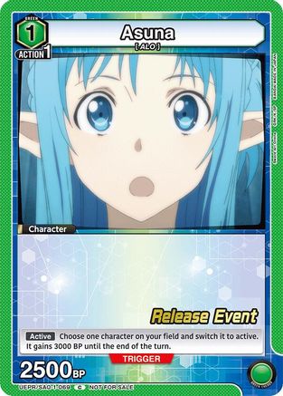 Asuna (069) (UEPR/SAO-1-069) - UE07BT Sword Art Online Release Event Cards
