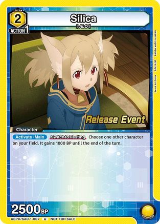 Silica (007) (UE07BT/SAO-1-007) - UE07BT Sword Art Online Release Event Cards