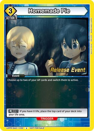 Homemade Pie (UEPR/SAO-1-032) - UE07BT Sword Art Online Release Event Cards