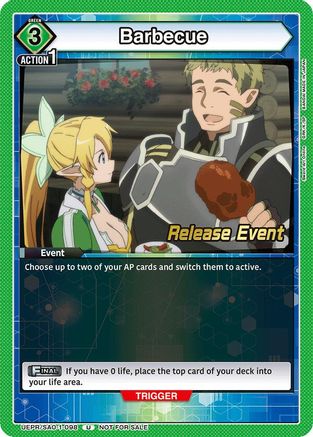 Barbecue (UEPR/SAO-1-098) - UE07BT Sword Art Online Release Event Cards