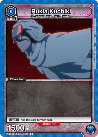 Rukia Kuchiki (031) (Box Topper Foil) (UEX01BT/BLC-2-031) - UEX01BT BLEACH ThousandYear Blood War Vol2 Foil