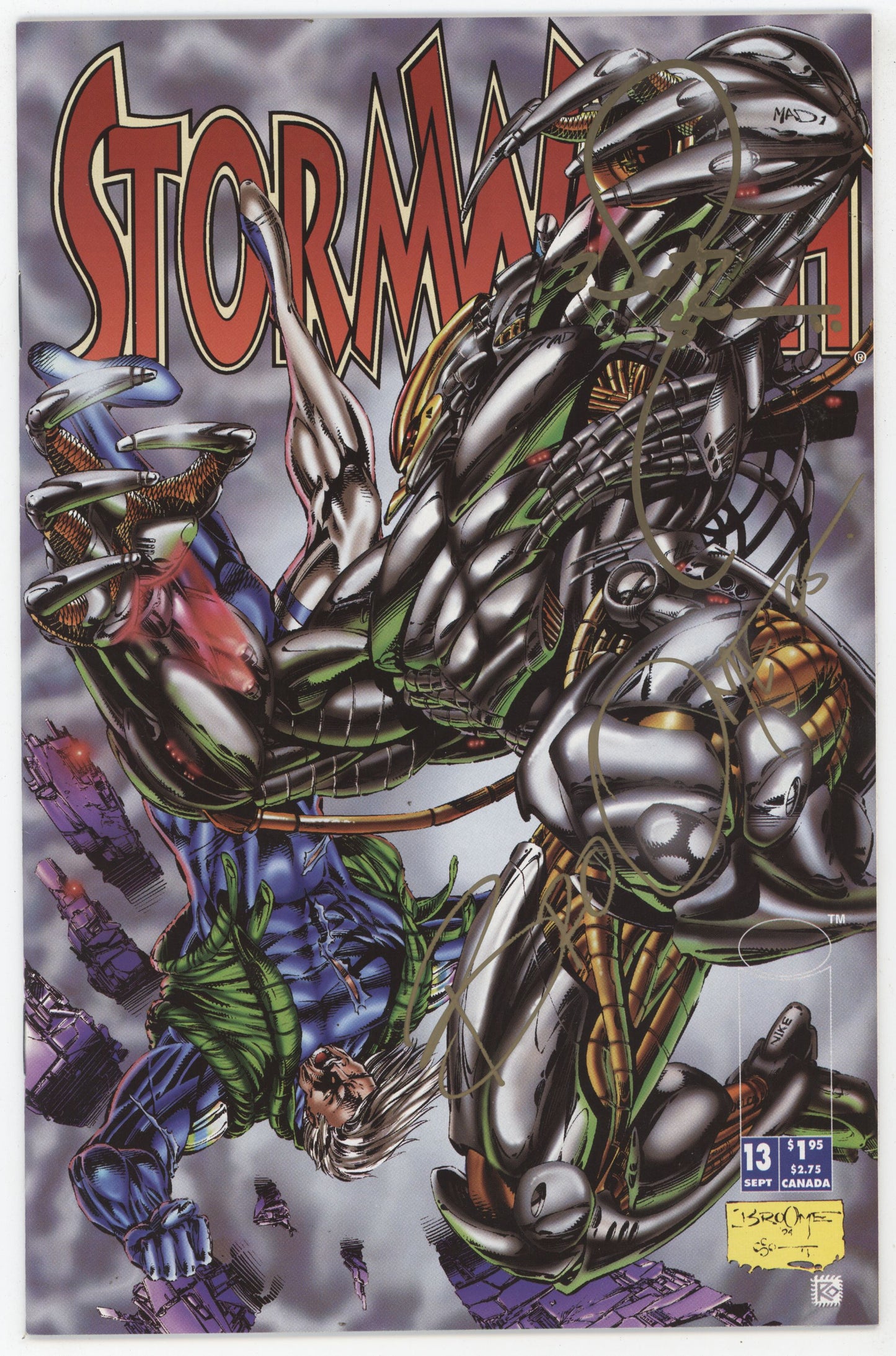 Stormwatch 13 Image 1994 NM Signed Trevor Scott Matt Broome