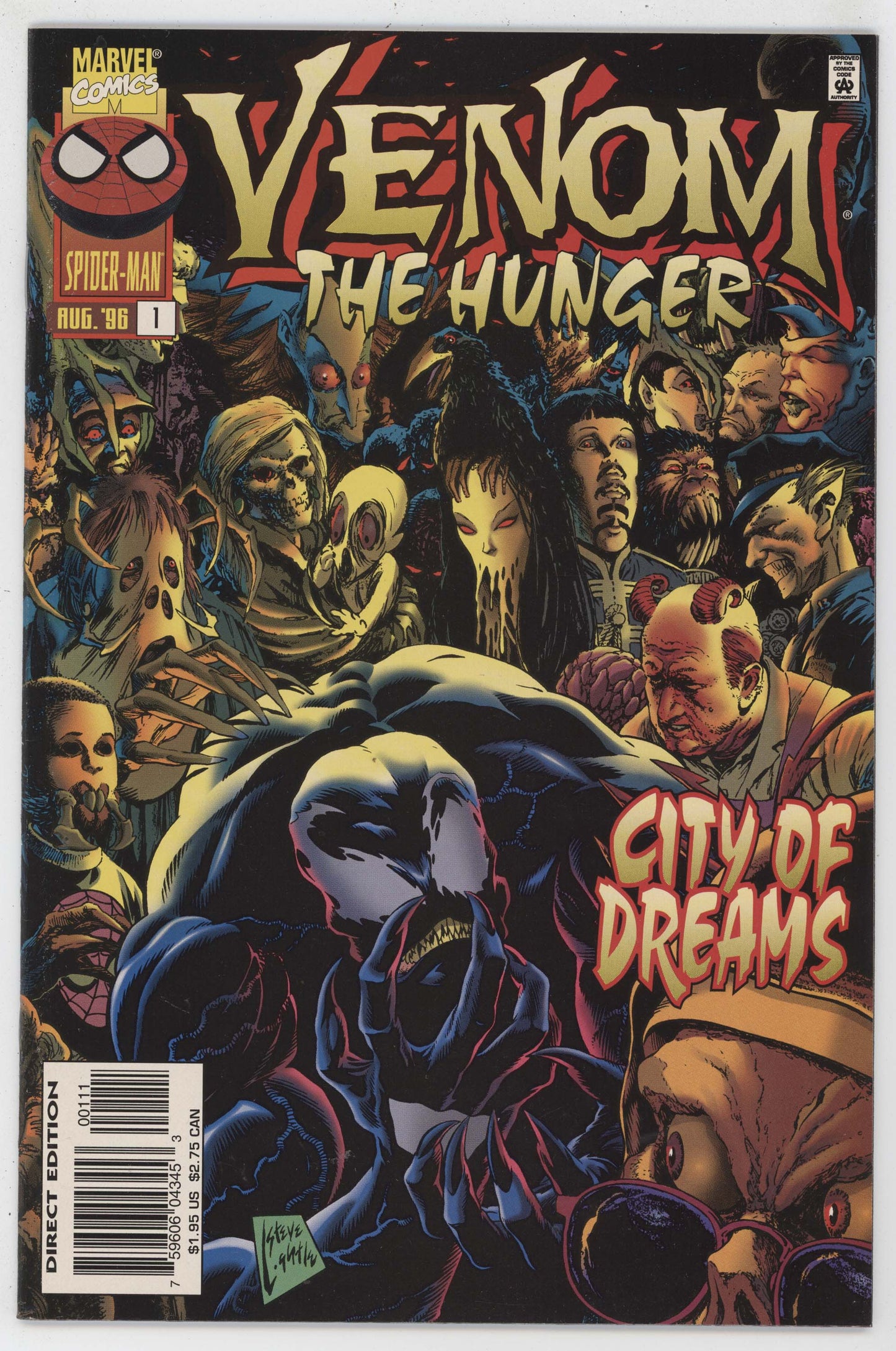 Venom The Hunger 1 Marvel 1996 FN Steve Lightle Len Kaminski