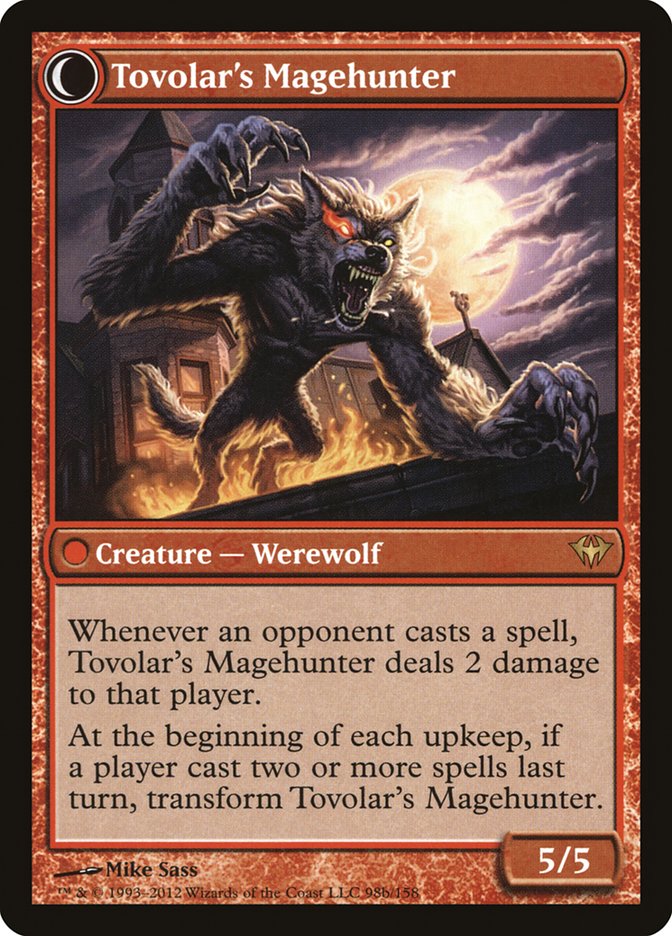 Mondronen Shaman // Tovolar's Magehunter (DKA-098) - Dark Ascension: (Double Faced Transform) Foil