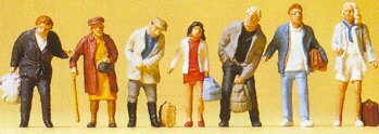 Preiser 10400 HO Scale Pedestrians -- Standing Commuters - Golden Apple Comics