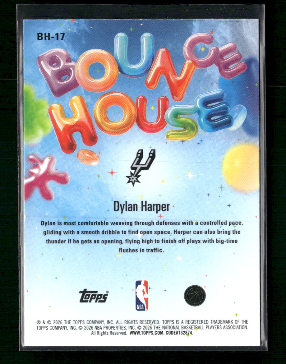 2025-26 Hoops Bounce House Dylan Harper #BH-17
