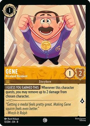 Gene - Niceland Resident (13/204) - Reign of Jafar Cold Foil