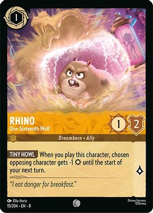 Rhino - One-Sixteenth Wolf (15/204) - Reign of Jafar Cold Foil