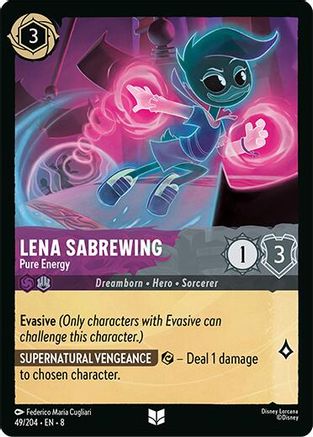 Lena Sabrewing -- Pure Energy (49/204) - Reign of Jafar Cold Foil