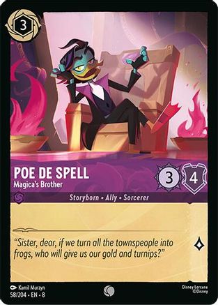 Poe De Spell - Magica's Brother (58/204) - Reign of Jafar