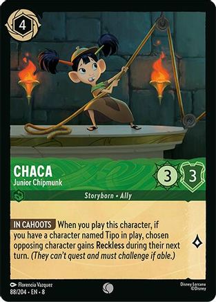 Chaca - Junior Chipmunk (88/204) - Reign of Jafar Cold Foil
