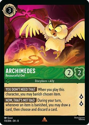 Archimedes - Resourceful Owl (113/204) - Reign of Jafar