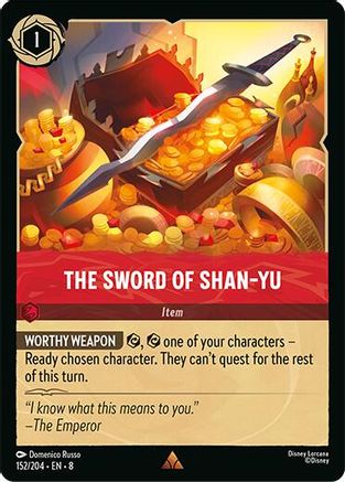 The Sword of Shan Yu (152/204) - Reign of Jafar Cold Foil - Golden Apple Comics