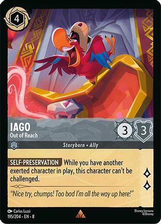 Iago - Out of Reach (195/204) - Reign of Jafar Cold Foil