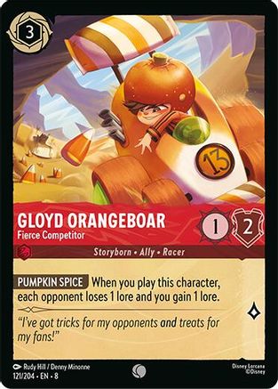 Gloyd Orangeboar - Fierce Competitor (121/204) - Reign of Jafar Cold Foil