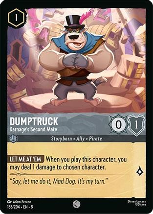 Dumptruck - Karage's Second Mate (185/204) - Reign of Jafar Cold Foil