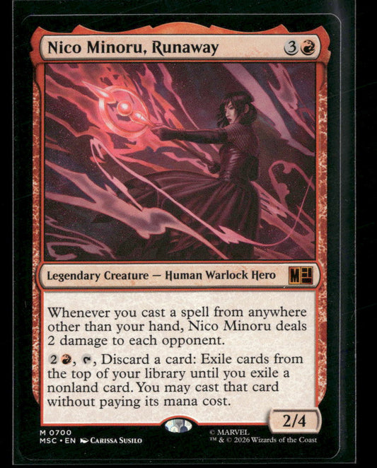 Commander: Marvel Super Heroes Nico Minoru, Runaway #700