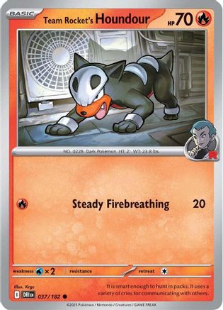 Team Rocket's Houndour 037 - SV10 Destined Rivals